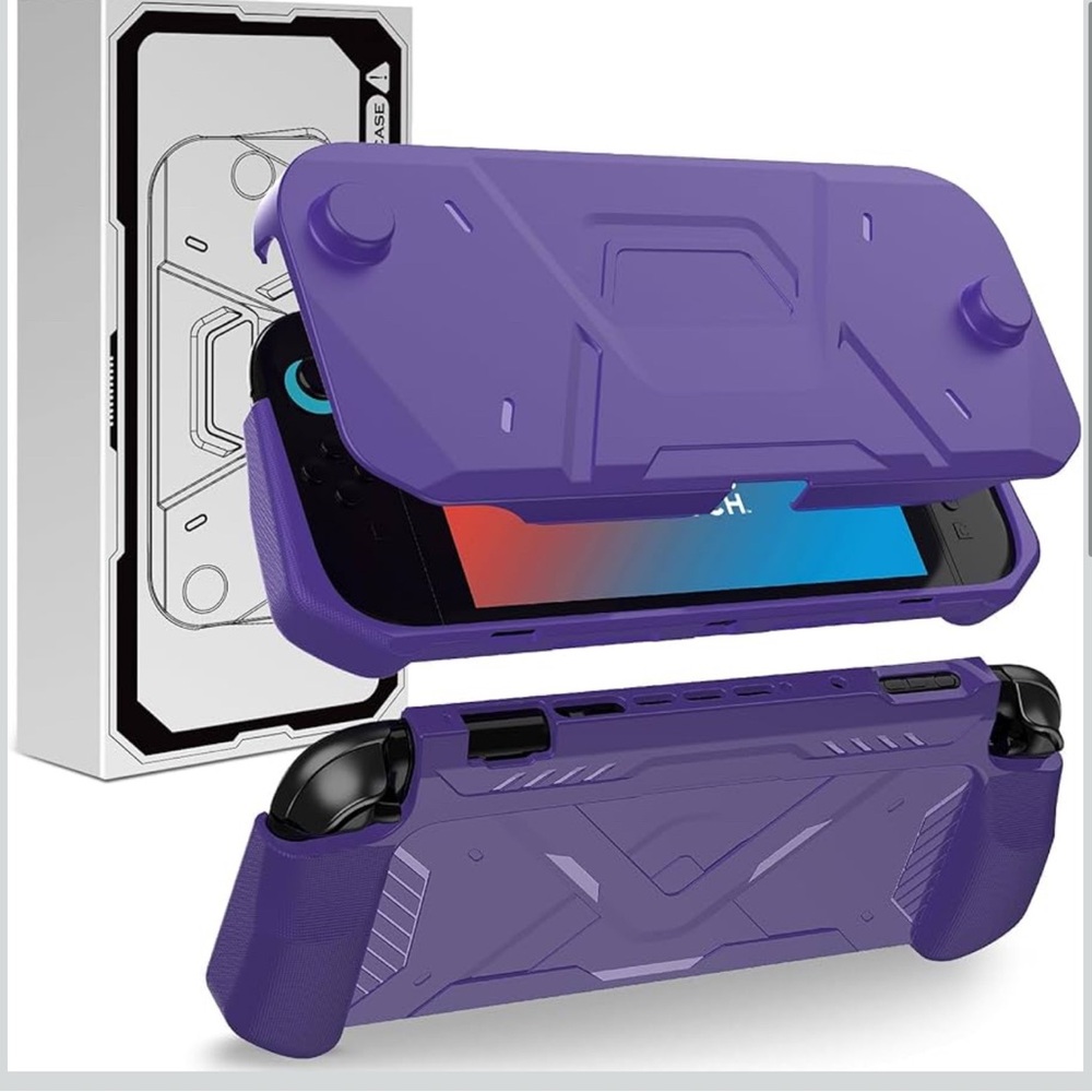 Nintendo switch 2 ergonomic protection case color purple